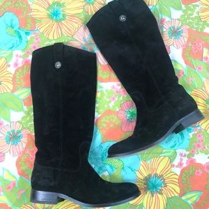 Frye Melissa Black Suede Pull on Boot 7.5